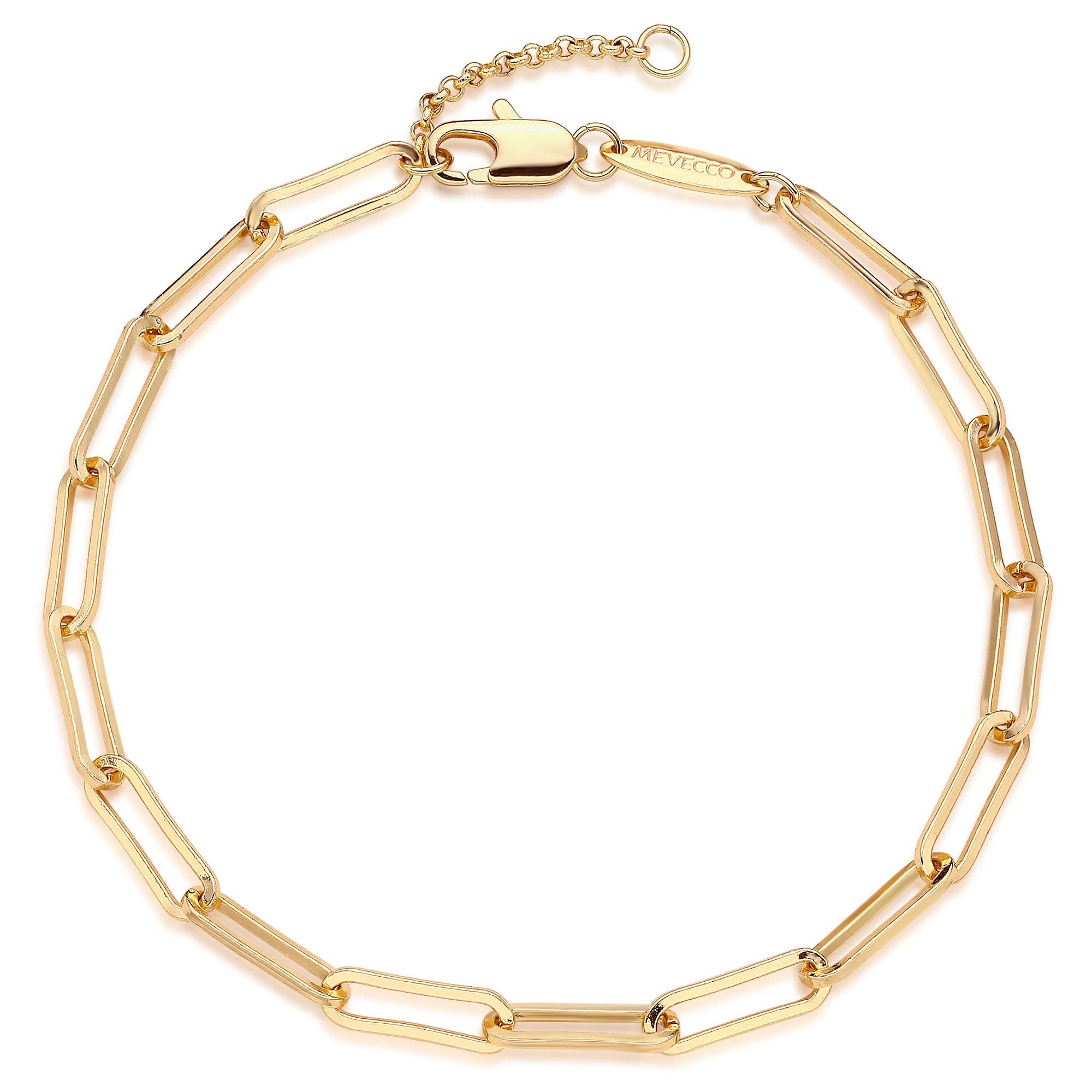 MEVECCO Dainty Chain Bracelets for Women, Layered and Charm Styles
